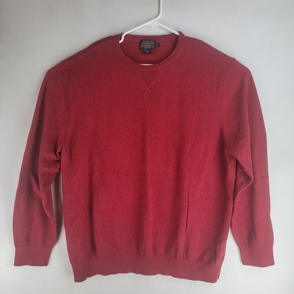 Pendleton Mens Size XXL Red Pullover Crewneck 100% Cotton Sweater - Picture 1 of 7